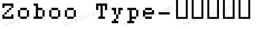 Zoboo Type字体转换